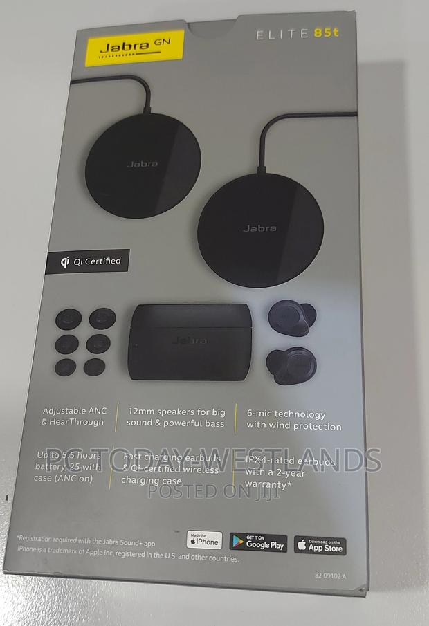 Jabra Elite 85t True Wireless Bluetooth With Charging Pads - thumbnail 6