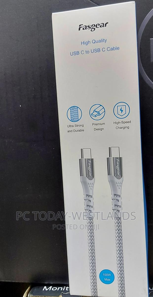 Fasgear USB C to USB C Cable, 1 Pack 10ft USB 3.1 Gen2 Type - thumbnail 2