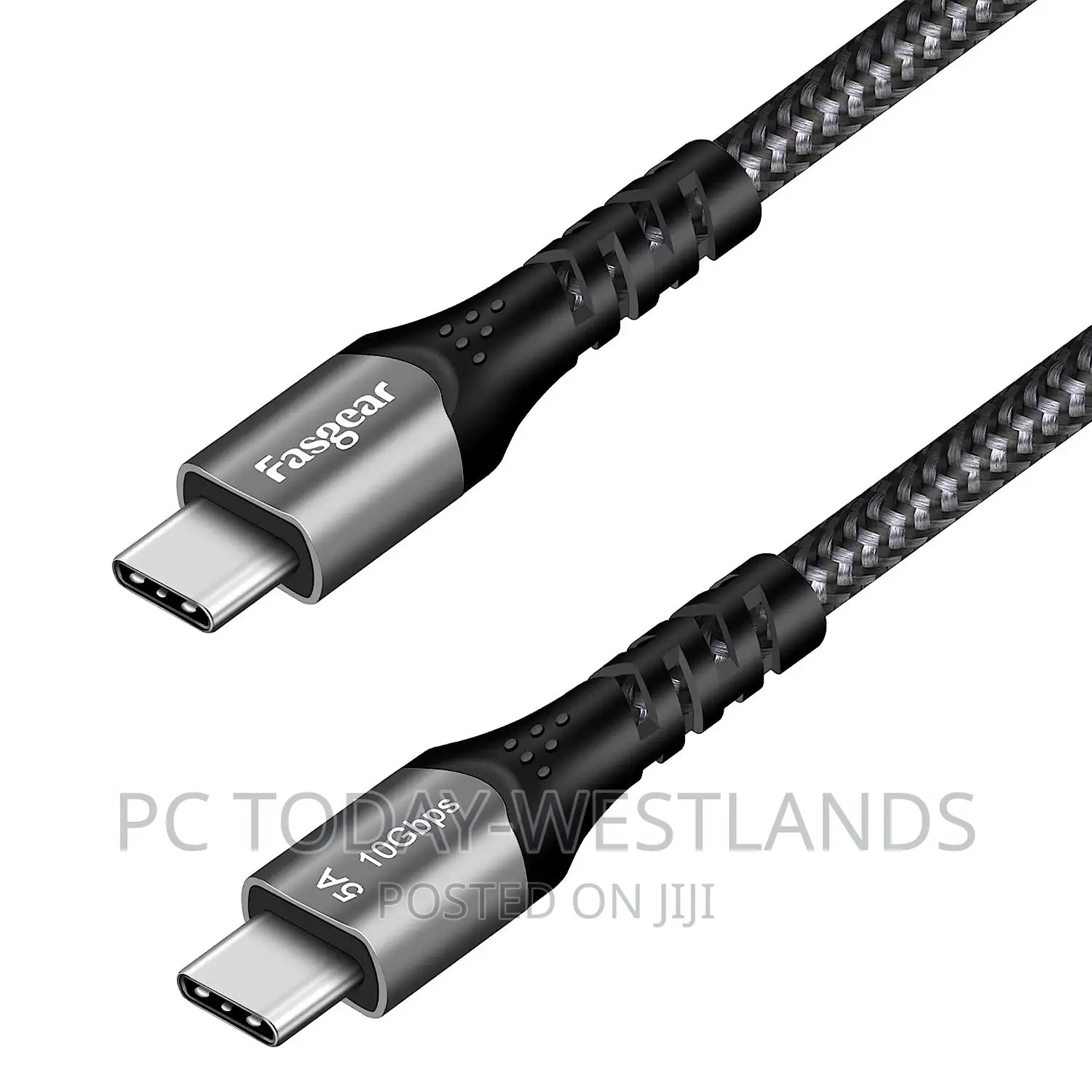 Fasgear USB C to USB C Cable, 1 Pack 10ft USB 3.1 Gen2 Type