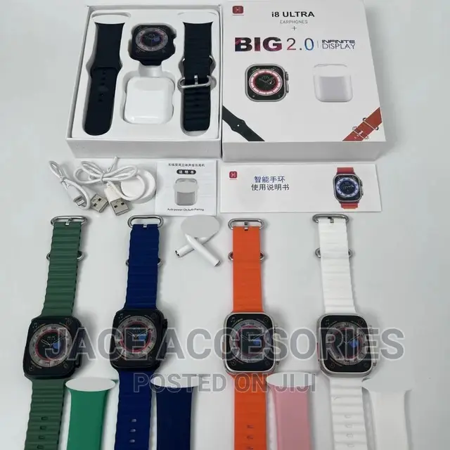 New I8 Ultra Smartwatch With Earphones