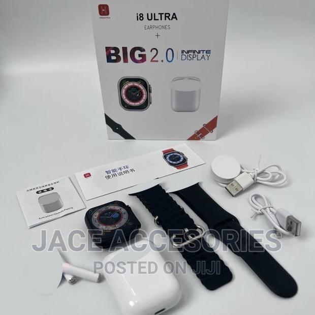 Latest I8 Ultra Smartwach +Earphones+2 Straps