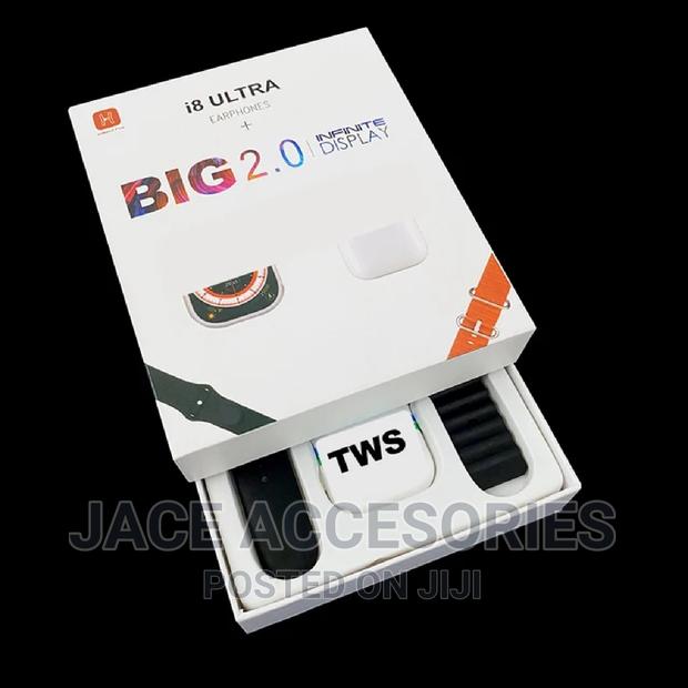 Cool I8 Ultra Smartwatch With Earphones - thumbnail 4