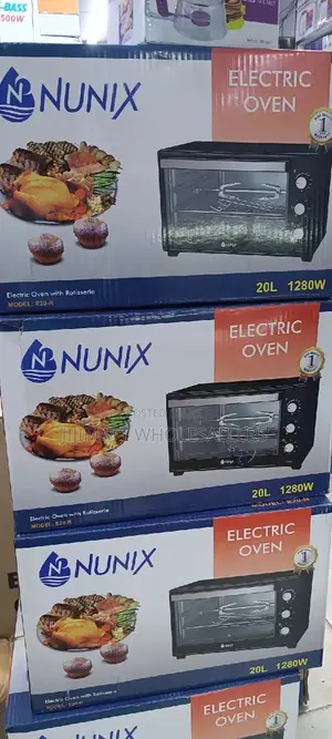 Nunix Electric Oven With Rotisserie, Electric Oven 20litres