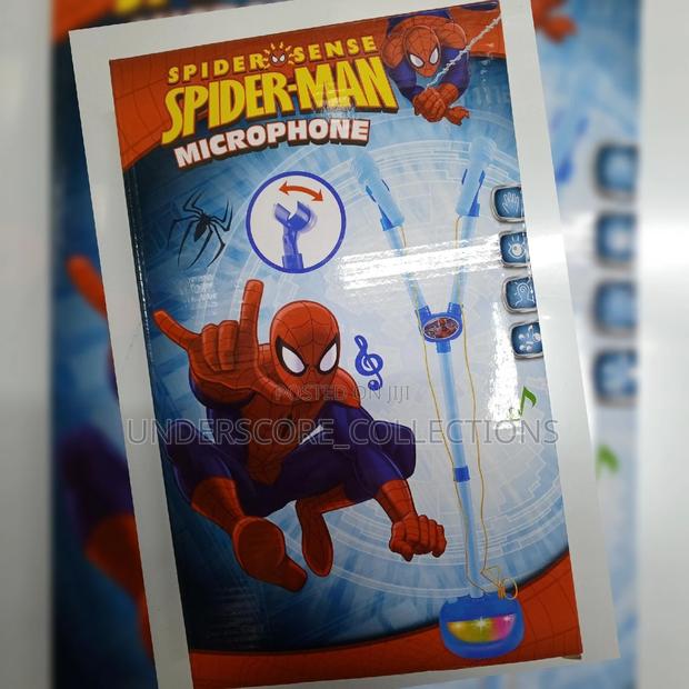 Spiderman Battery Power Microphone With Lights - main view