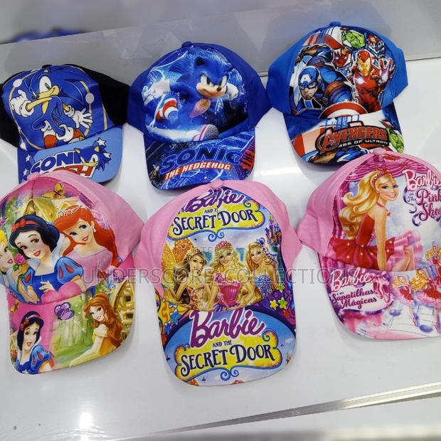 Kids Adjustable Cartoon Themed Caps - main view