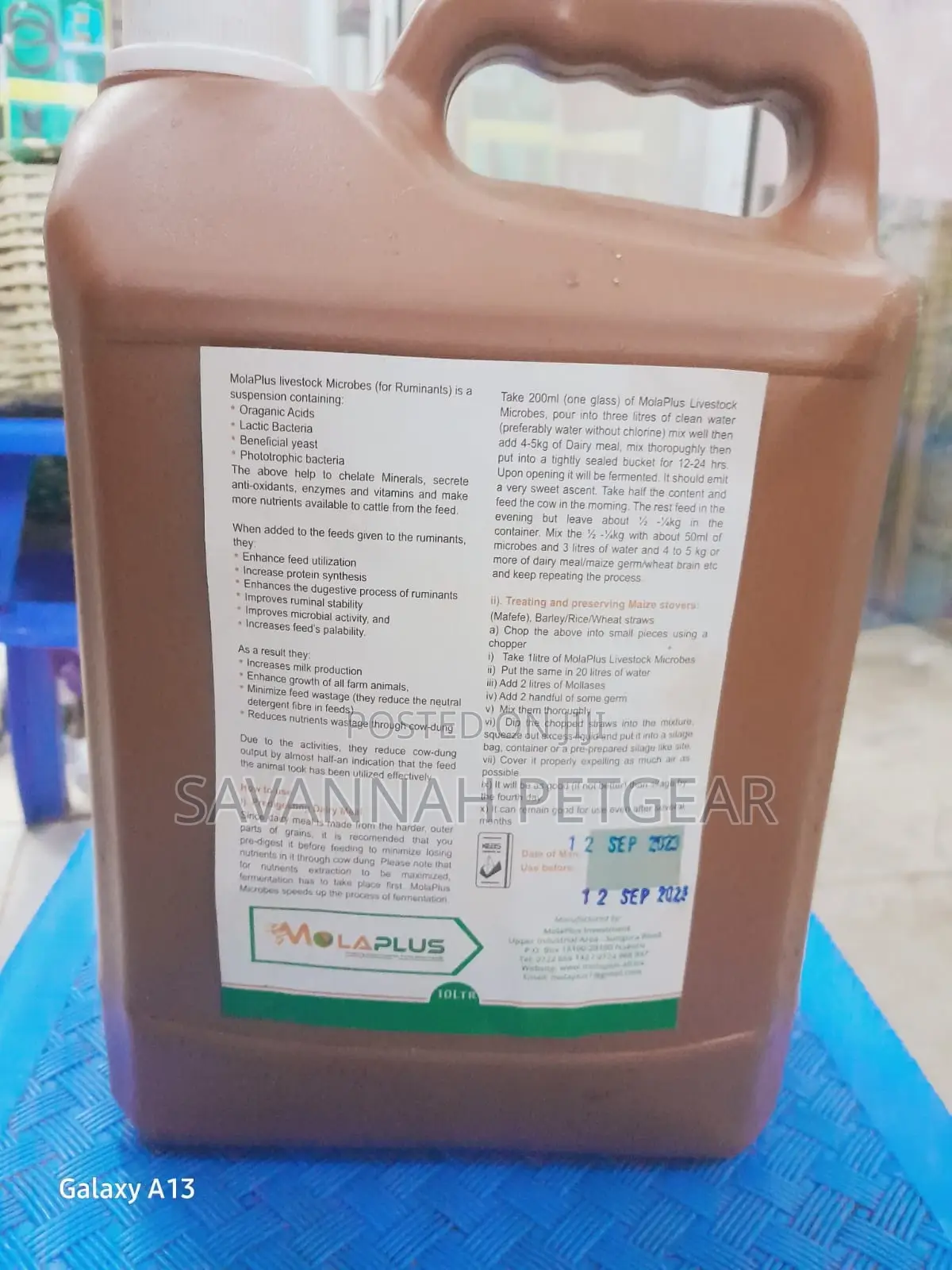 Molaplus Livestock Microbes - 5 Liters