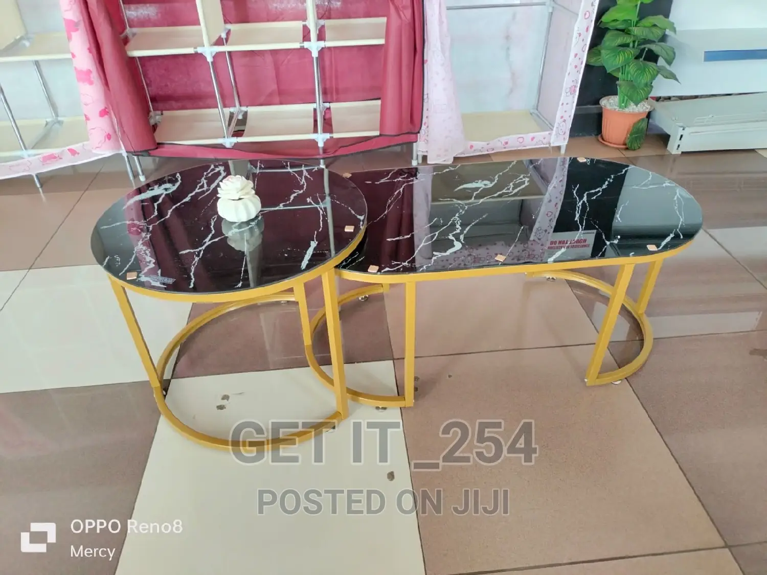 Glass Tempered Nesting Coffe Table Set
