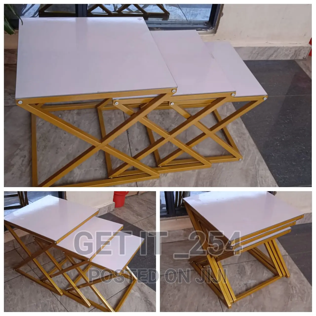 Glass Nesting Stools