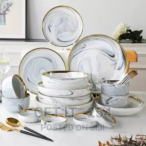 26pcs Marble Dinner Set