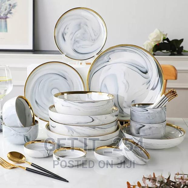 26pcs Marble Dinner Set