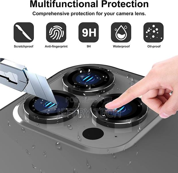 iPhone 14 Pro Max/14 Pro 3 PCS Glass Camera Lens Protector - thumbnail 3