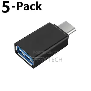 5 Pack USB-C Type C 3.1 Male to USB 3.0 Type a OTG Converter