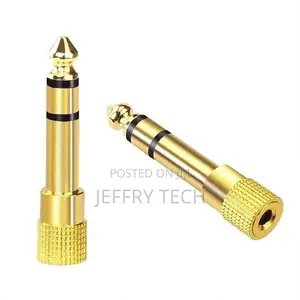 2PCS 6.35mm 1/4" Male to 3.5mm 1/8" Female Jack Stereoheadph
