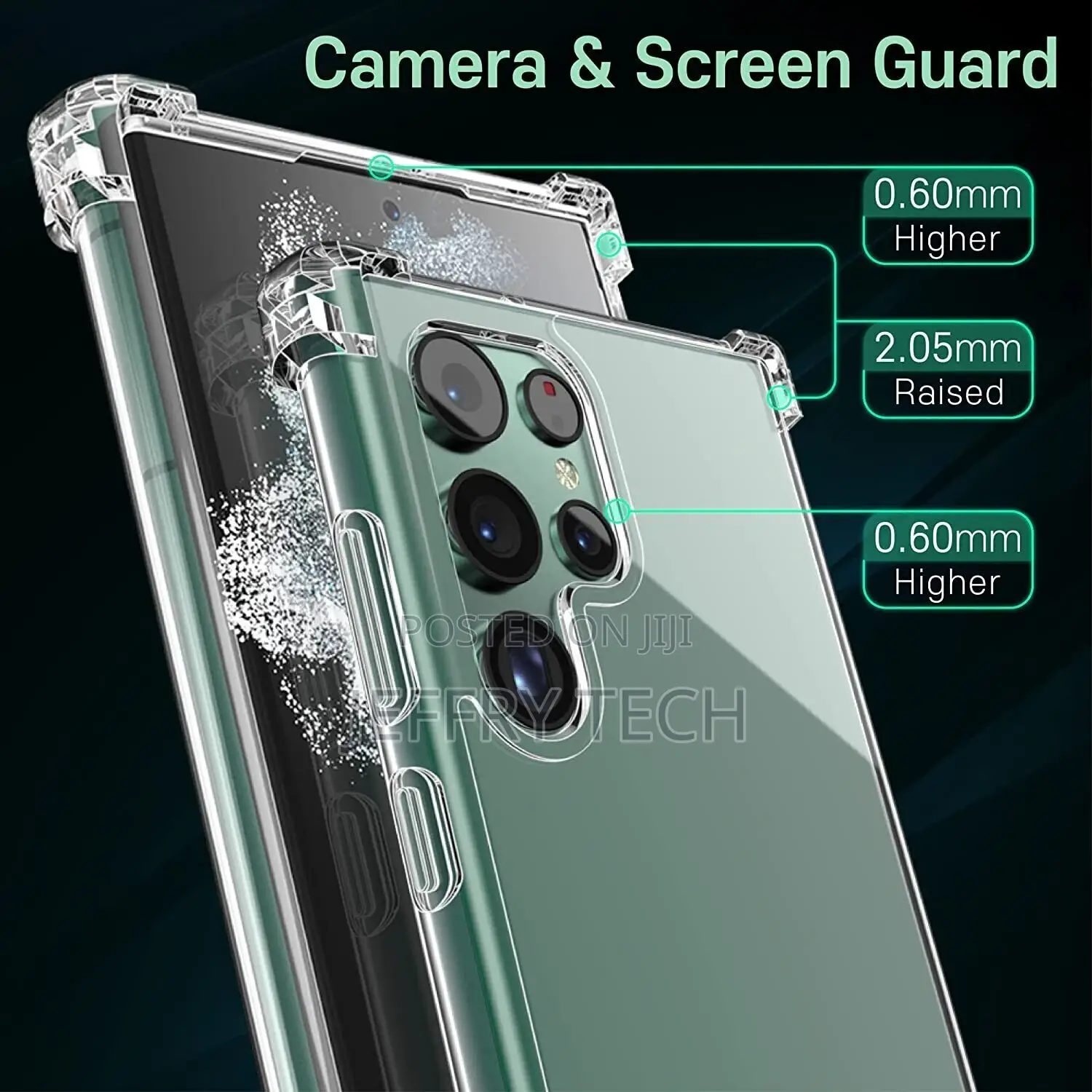 Shockproof Clear Phone Case for Samsung Galaxy S22 Ultra S22