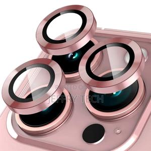 Glass Camera Lens Ring Protector for iPhone 15 Plus 15 Pro M - thumbnail 2