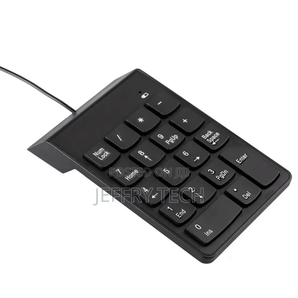 USB Numeric Keypad Number Keyboard Pad Wired Plam Size 18 Ke
