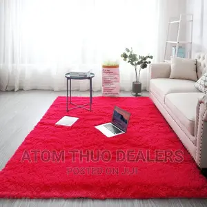 5*8 Fluffy Red Carpet