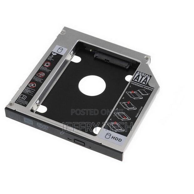 Optical Bay 2nd SATA HDD Hard Drive Caddy CD DVD-ROM for Lap
