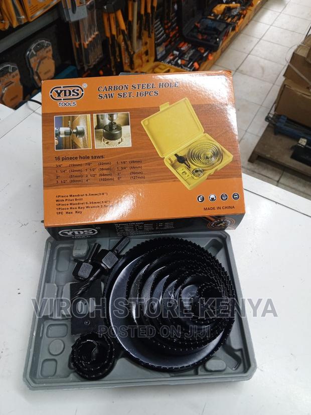 YDS 16pcs Carbon Steel Hole Saw Set
