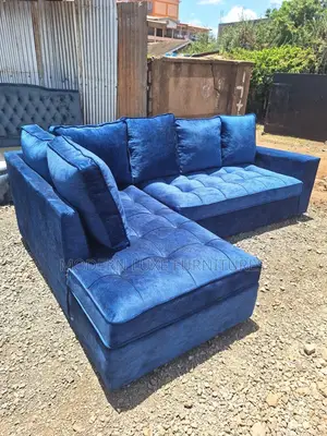 Blue L Sofa
