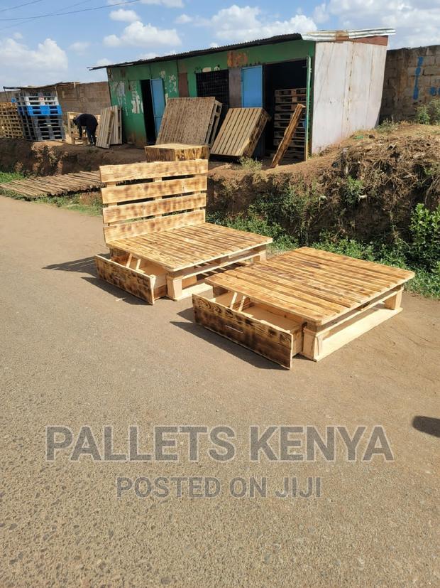 Pallet Bed- Blazed 4*6bed With Drawers. (B#Z)