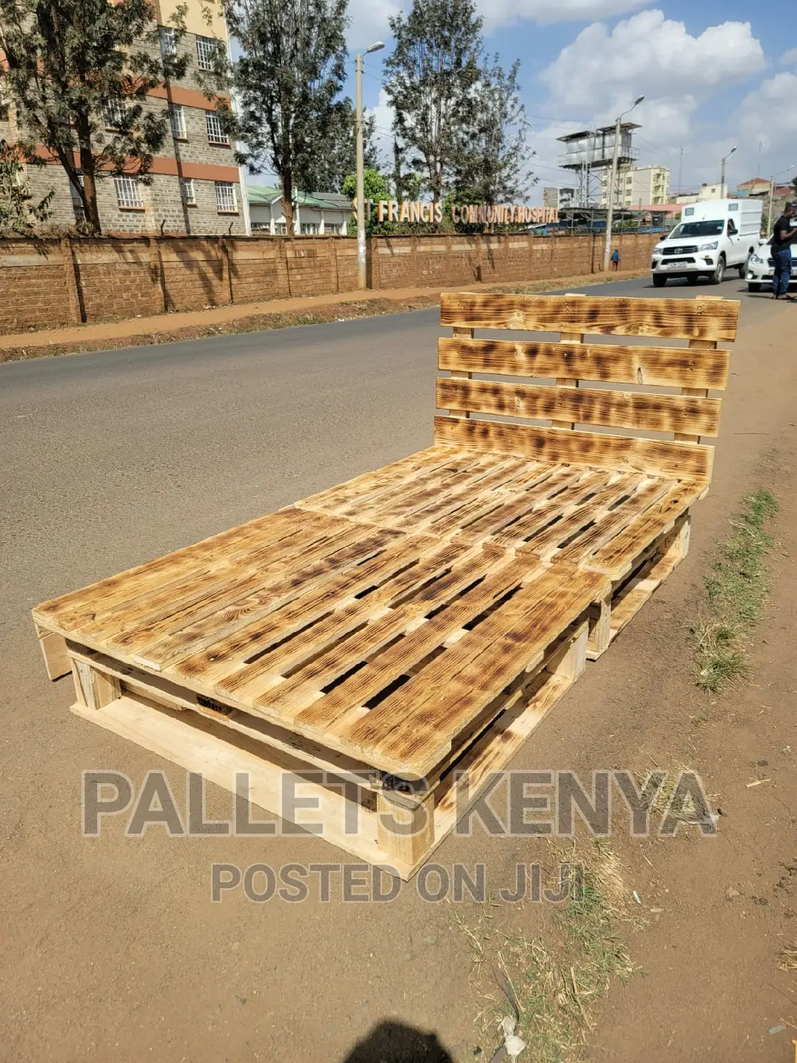 Pallet Bed- Blazed 4*6bed With Drawers. (B#Z)