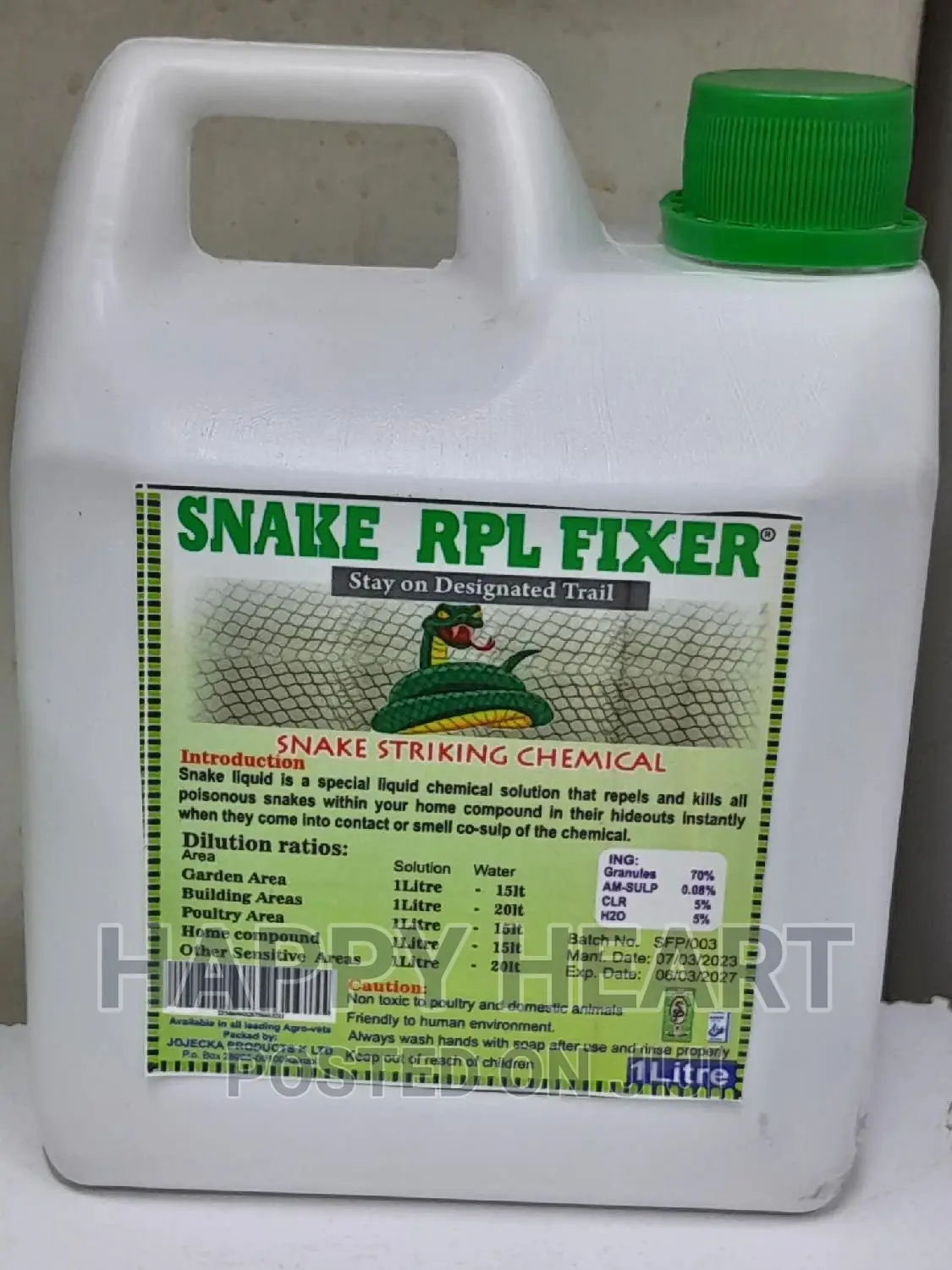 Snake RPL Fixer Liquid 1litre