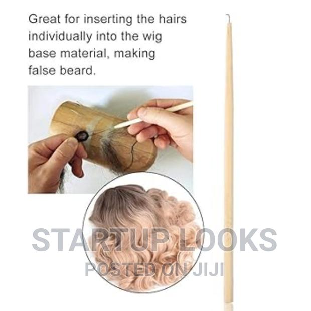 Ventilating Needle,Wooden Holder Wig Making Lace Ventilating - thumbnail 4