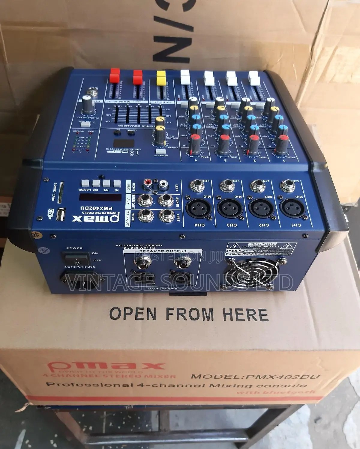 4 Channel Max Powered Mixer/Amplifier