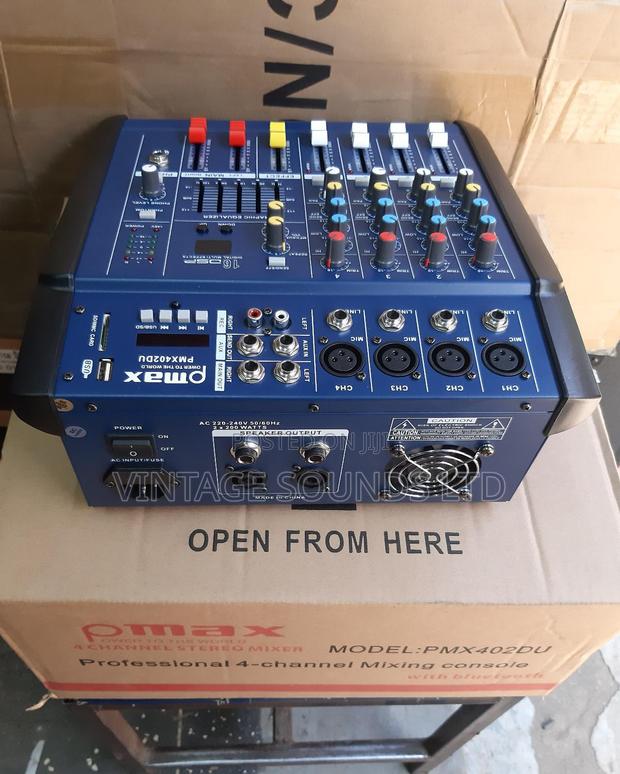 4 Channel Max Powered Mixer/Amplifier - main view