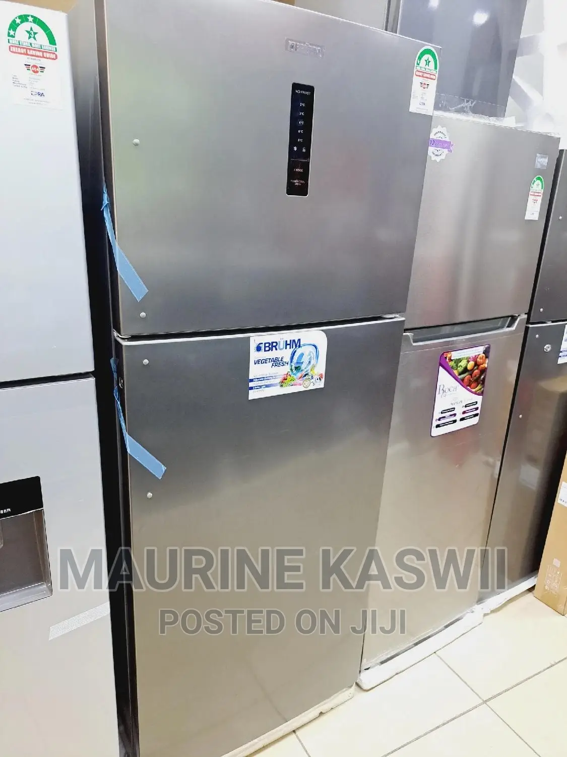 Bruhm BRD-425TENI Frost Free Double Door Refrigerator, 450L