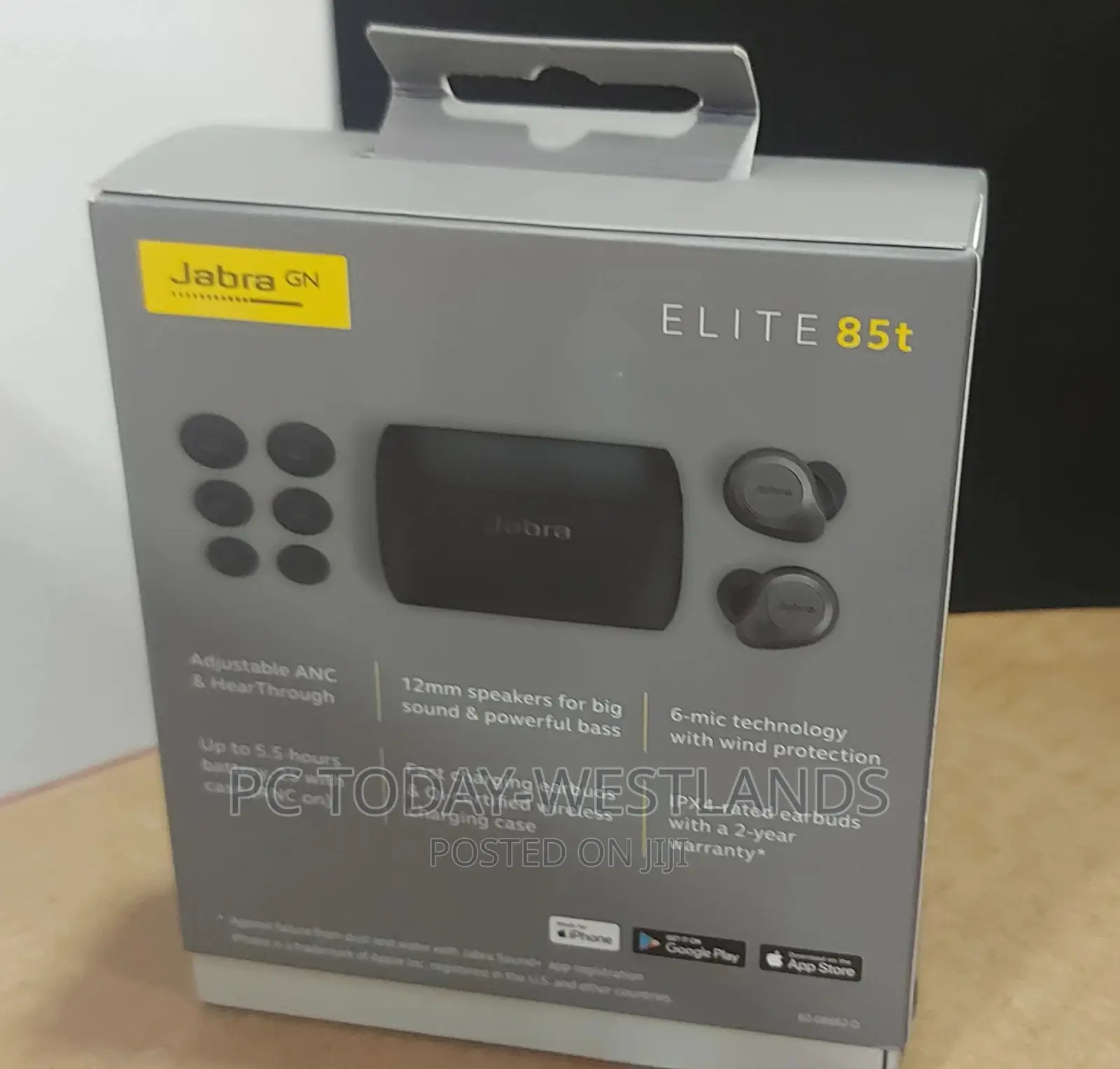 Jabra Elite 85t True Wireless Bluetooth Earbuds, Titanium BK