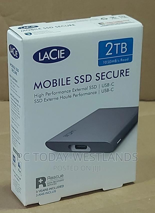 Lacie Portable SSD 2tb External Solid State Drive Usb-C Mac - thumbnail 2