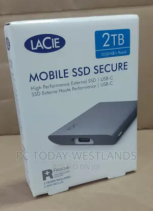 Lacie Portable SSD 2tb External Solid State Drive Usb-C Mac
