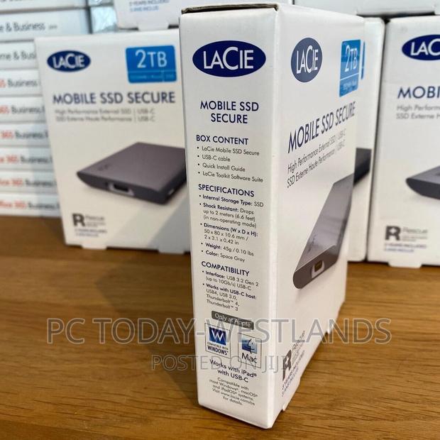 Lacie Portable SSD 2tb External Solid State Drive Usb-C Mac - thumbnail 8