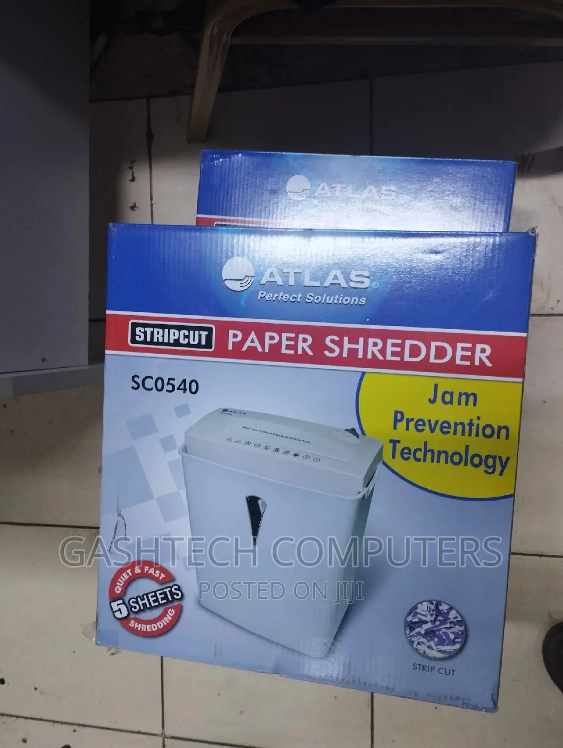 Atlas Sc0540 Shredder Atlas 5 Sheets Paper Shredder Sc0540