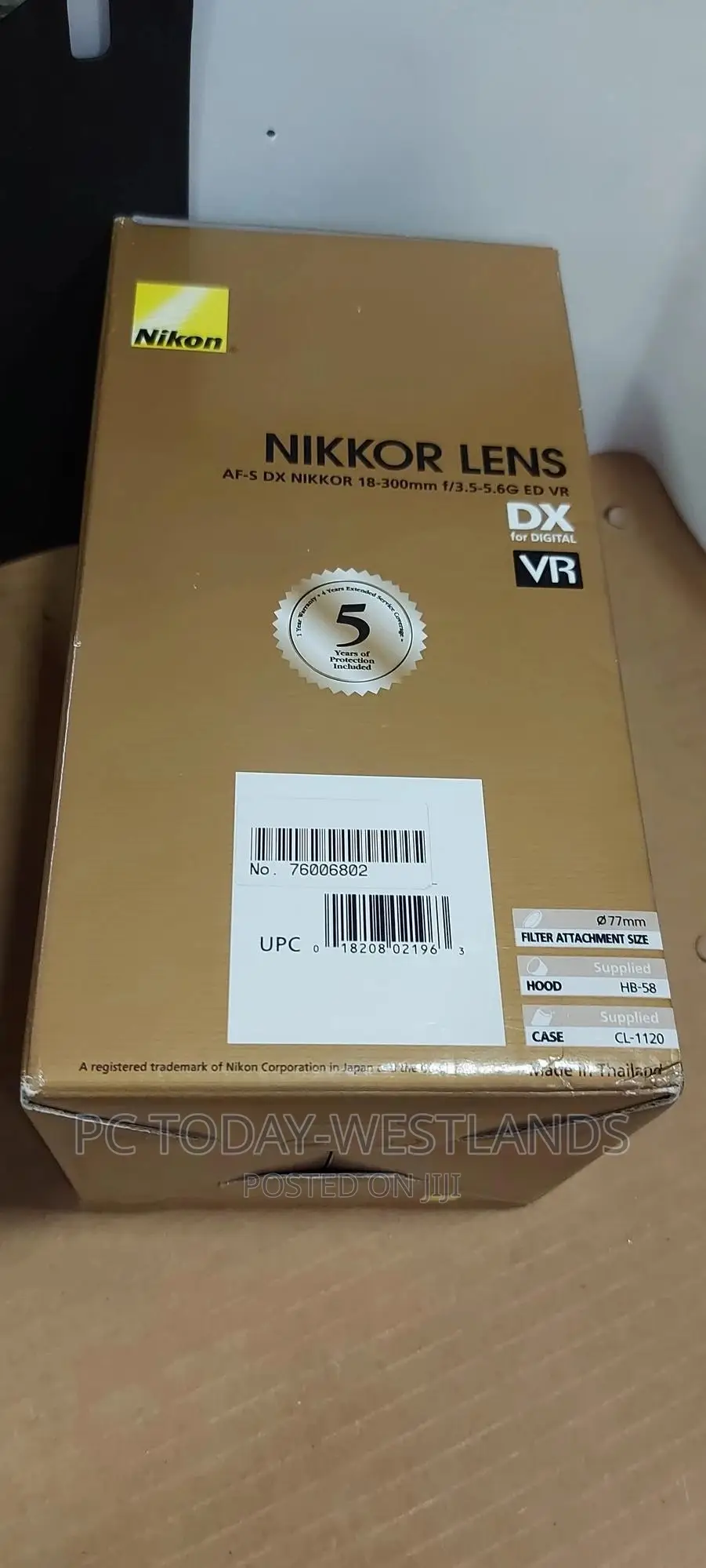 Nikon Af-S Dx Nikkor 18-300mm F/3.5-6.3g Ed VR Lens