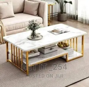 Marble Effect Pattern Coffee Table