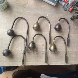Locally Made Metallic Wall Mounted Curtain Holders Tiebacks