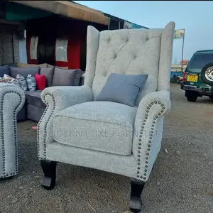 Grey Wing Chair