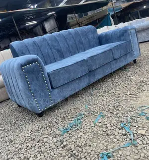 Blue 3 Seater Sofa