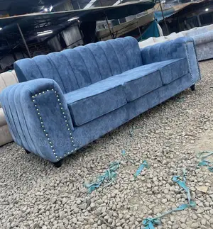 Blue 3 Seater Sofa