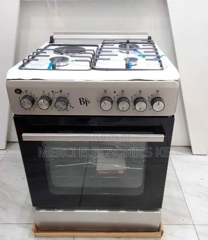 BJS I-6011t-Black 60x60 3-Gas+1 Hot Plate With Turbo-Fan