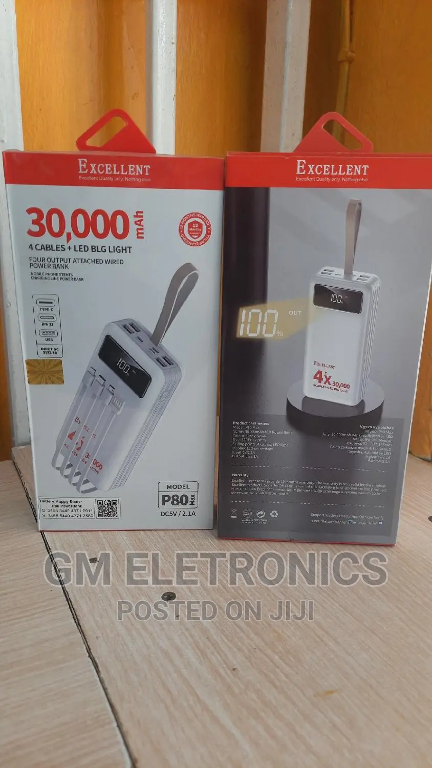 Portable 30000mah Portable Powerbank.