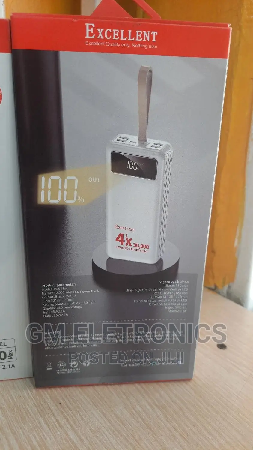 Portable 30000mah Portable Powerbank.