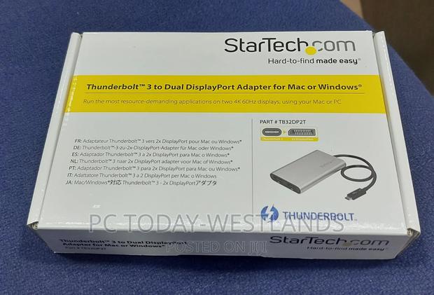 Startech.Com Thunderbolt 3 to Dual Displayport Adapter 60