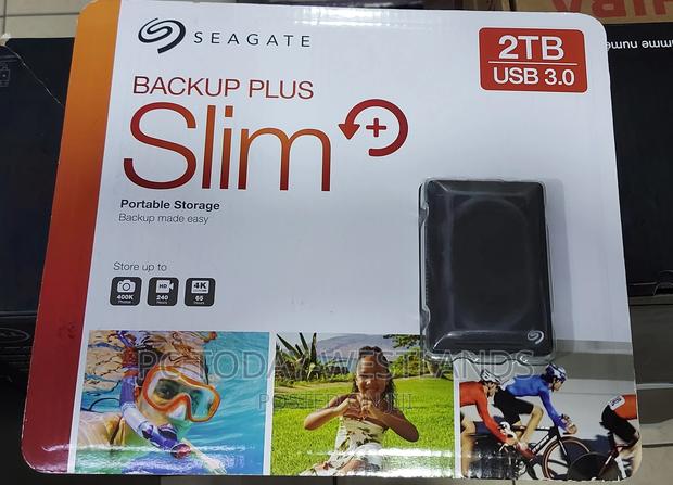 Seagate Backup Plus Slim 2TB External Hard Drive Portable HD - thumbnail 2
