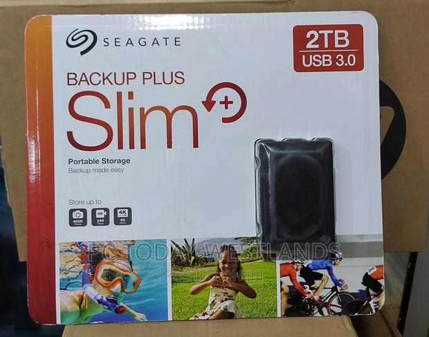Seagate Backup Plus Slim 2TB External Hard Drive Portable HD - thumbnail 3