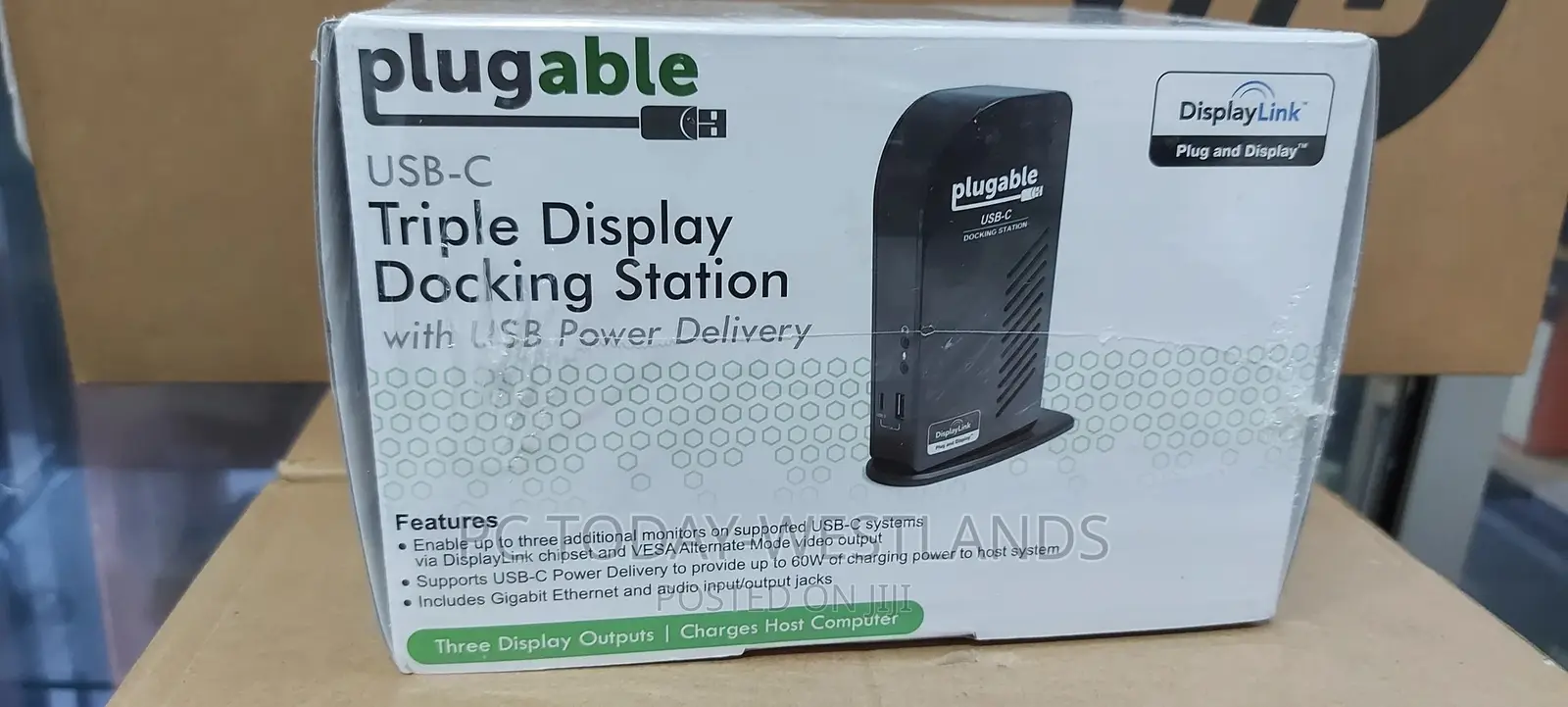 Plugable 13-in-1 USB-C Triple Monitor Docking Station With