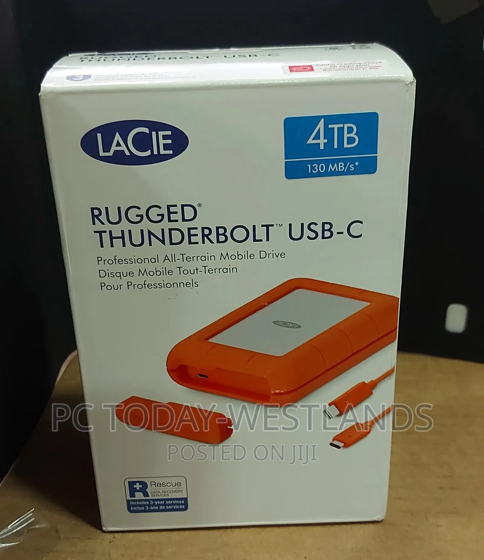 Lacie 4TB Rugged RAID Hard Disk Drive With Thunderbolt 3